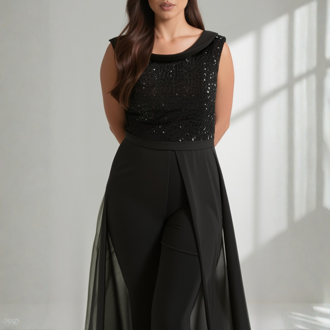 YANAI | COMBINAISON EN TULLE TEXTURÉ
