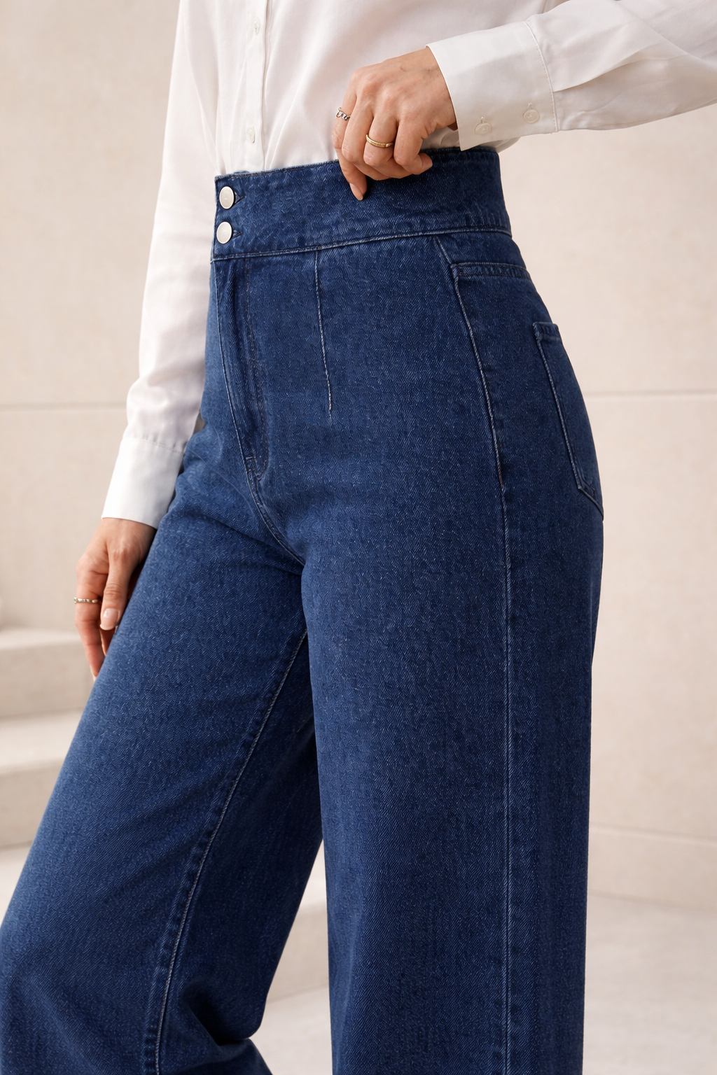 PANTALON AUDRIE – JEANS TAILLE HAUTE CHIC PRINTEMPS