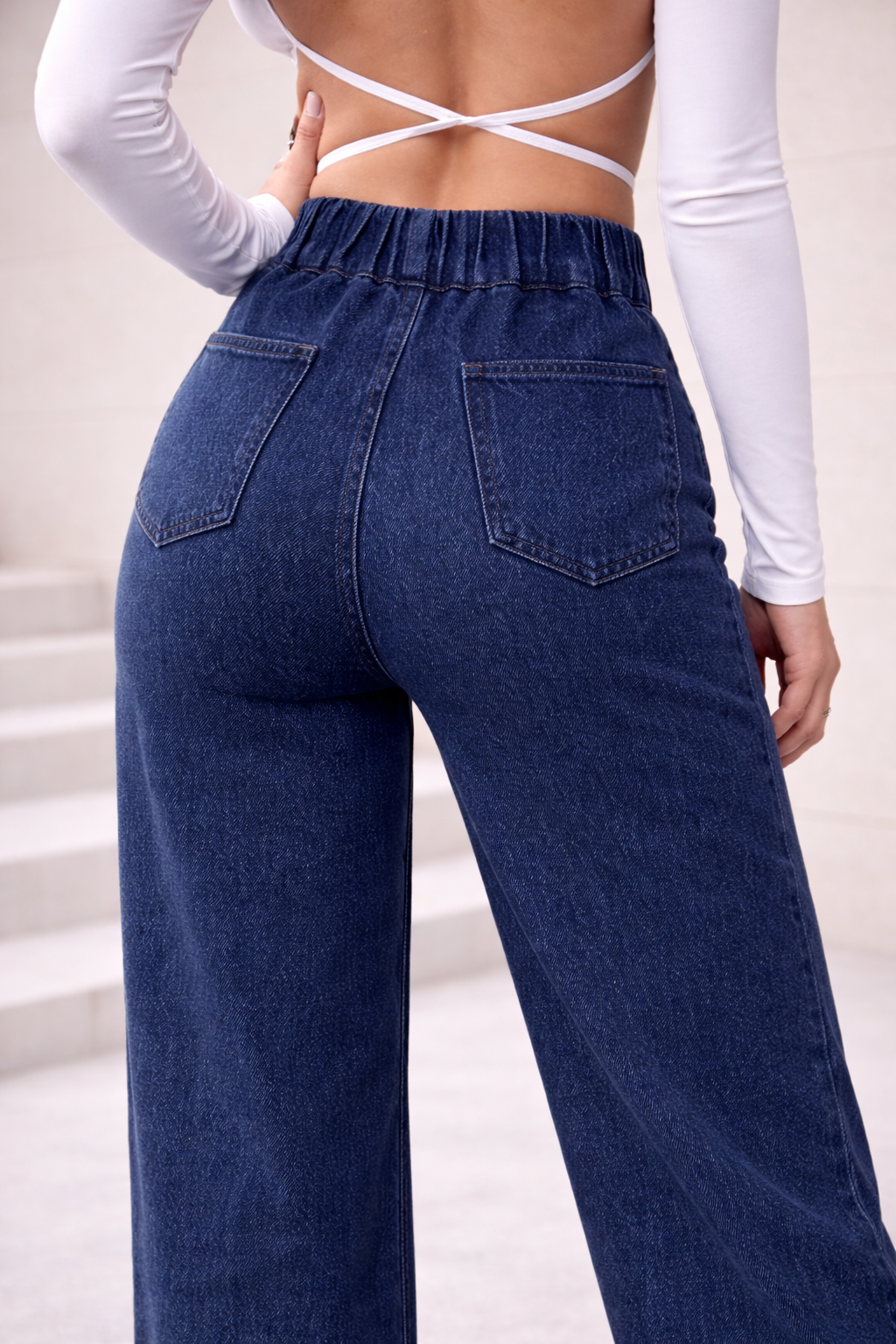 PANTALON AUDRIE – JEANS TAILLE HAUTE CHIC PRINTEMPS