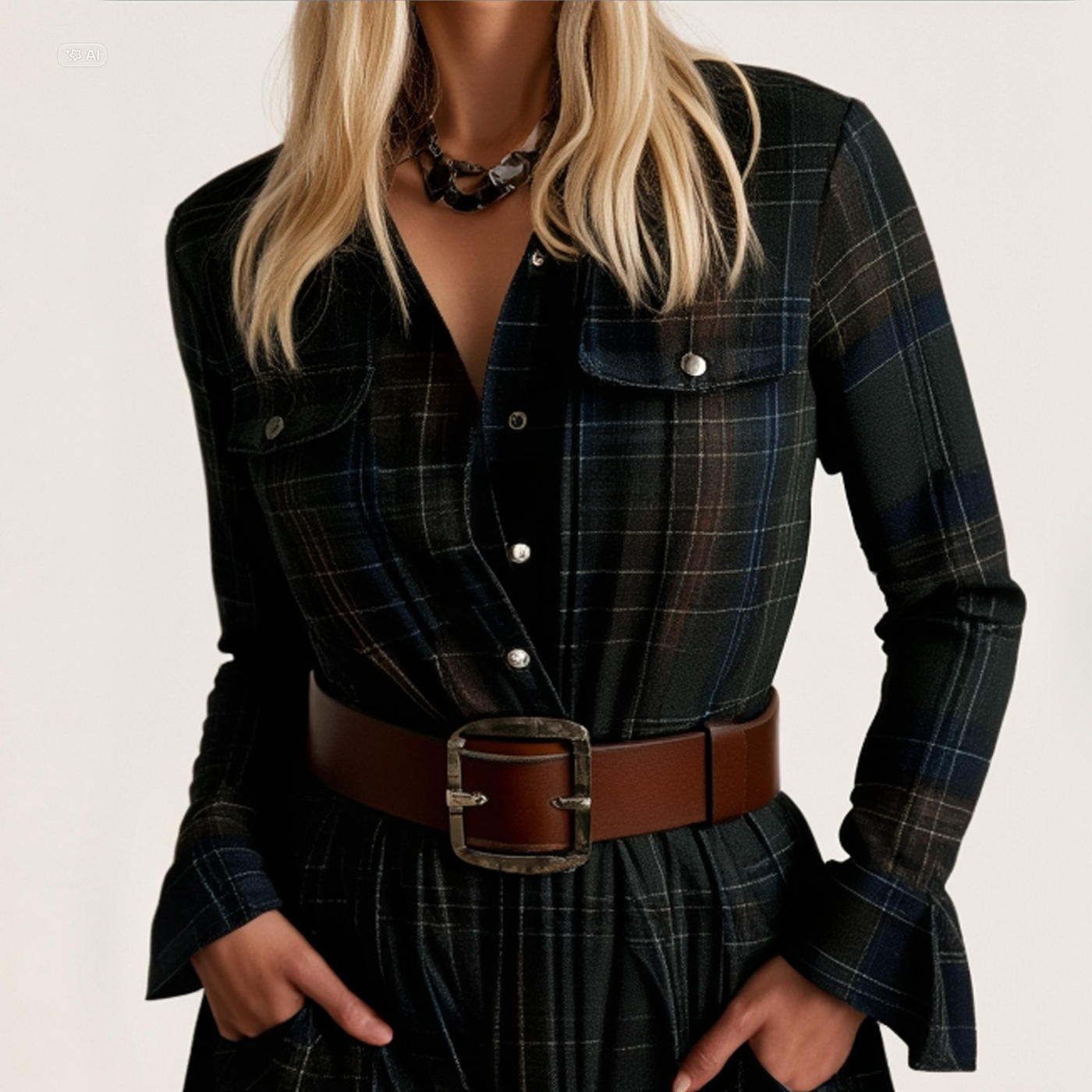 YVONNE | ROBE MINI VINTAGE + CEINTURE OFFERT